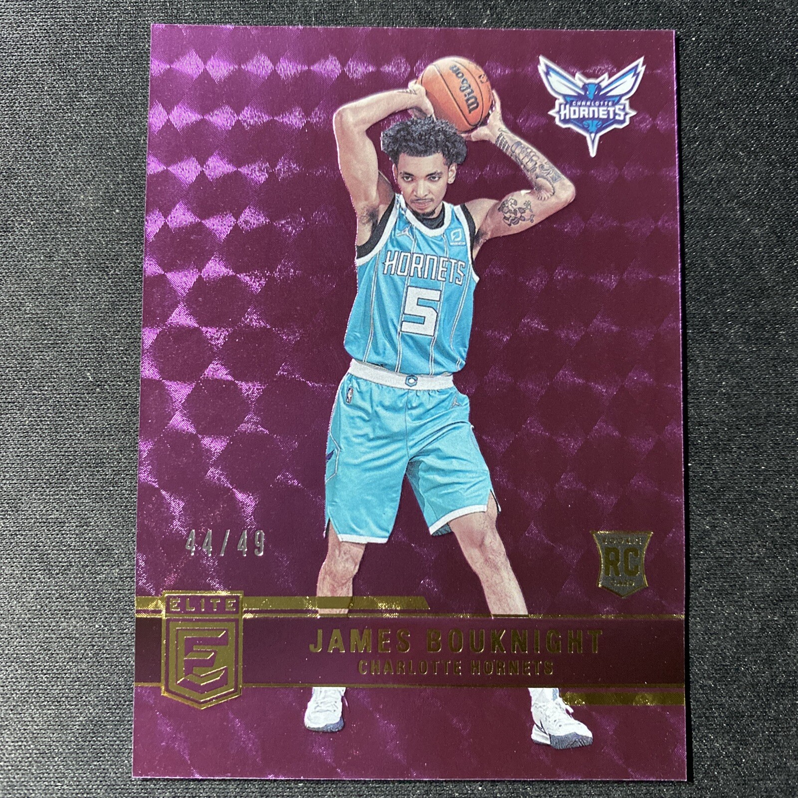 2021-22 JAMES BOUKNIGHT /49 PANINI DONRUSS ELITE ROOKIE RC #238 PURPLE