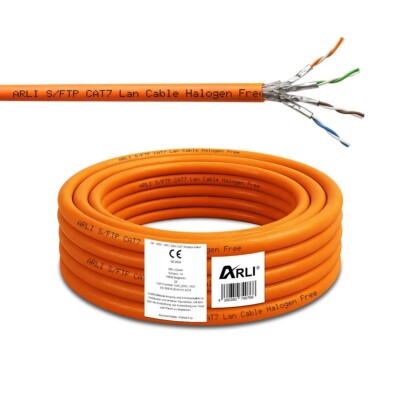 25m Netzwerkkabel Cat 7 Verlegekabel Cat7 Kabel Halogenfrei Installationskabel