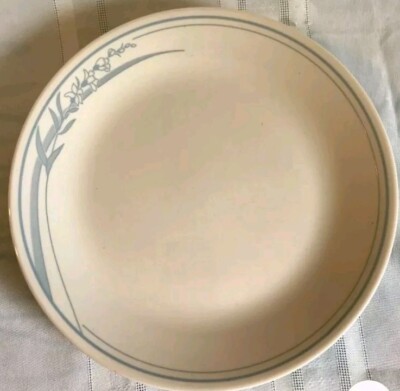 Corelle BLUE LILY Set Of 4 Bread Dessert Plates 6 3/4 