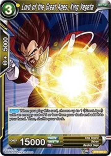 NM-Mint DBS:M Lord of the Great Apes, King Vegeta - BT3-093