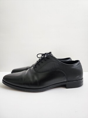 ZARA MENS DRESS BLACK DERBY CLASSIC POINTED TOE LACE UP SHOES 8 41