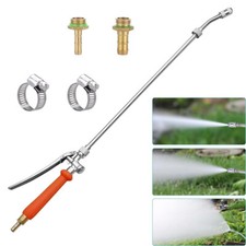 Garden Sprayer Wand With Adjustable Nozzle And Universal Brass Barb-Fittings UK