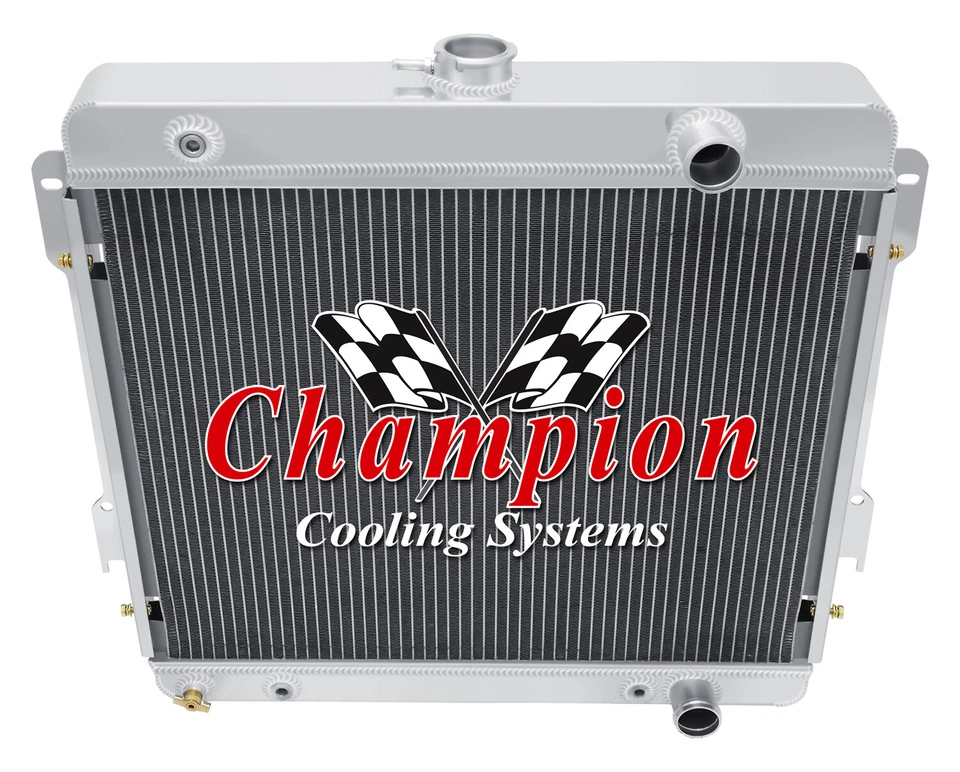 3 Row Supply Champion Radiator for 1971 72 73 1974 Dodge W100 Pickup L6 Engine Foto 3 de 4