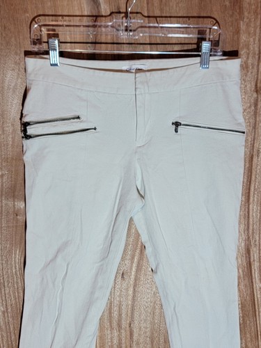 calvin klein chino pants womens size 8 skinny stretch mid rise beige - 第 4/10 張圖片