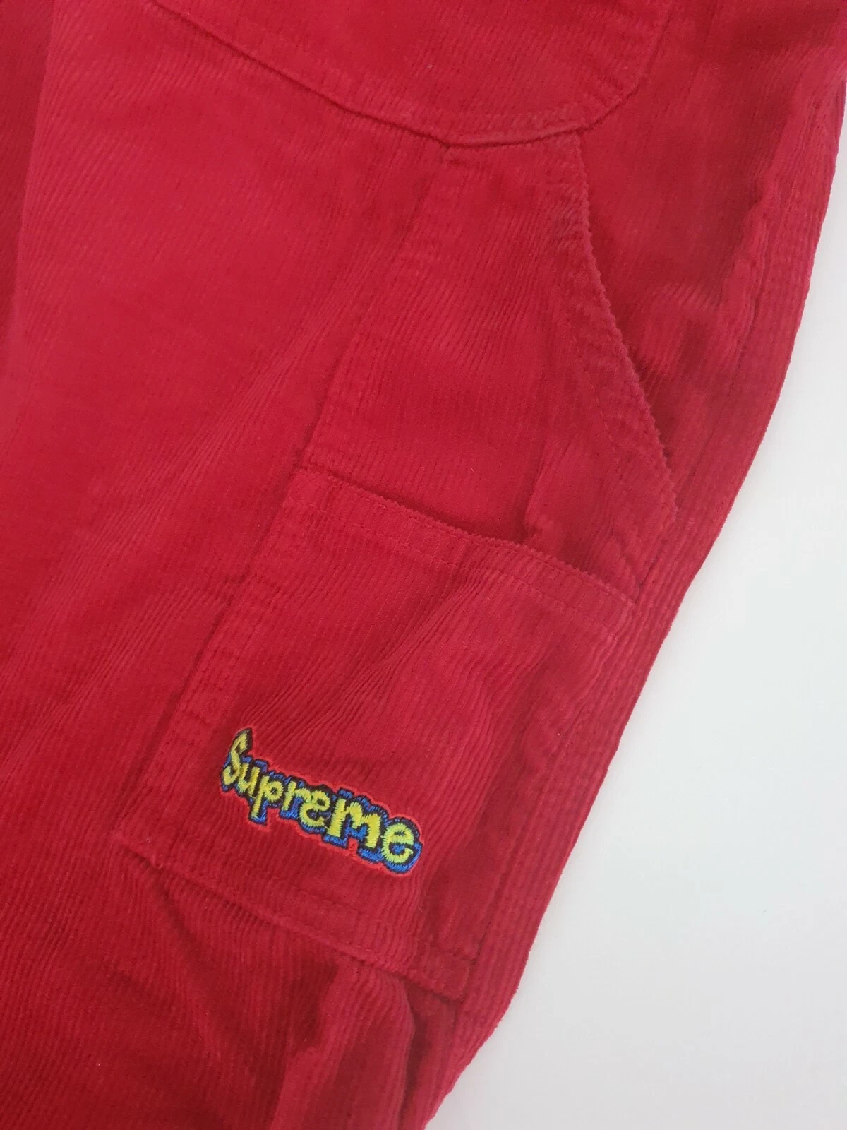 FW18 Supreme Corduroy Painter red pant trousers pants size 32