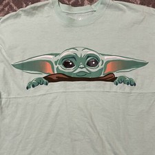 Disney Spirit Jersey Star Wars The Mandalorian Grogu Baby Yoda Sz Small Large 