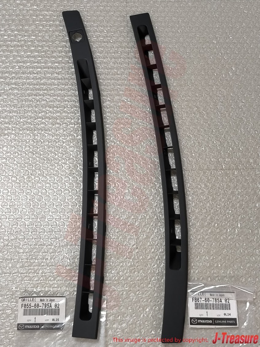 MAZDA Genuine Black Defroster Grille Vents Dashboard RH & LH Set