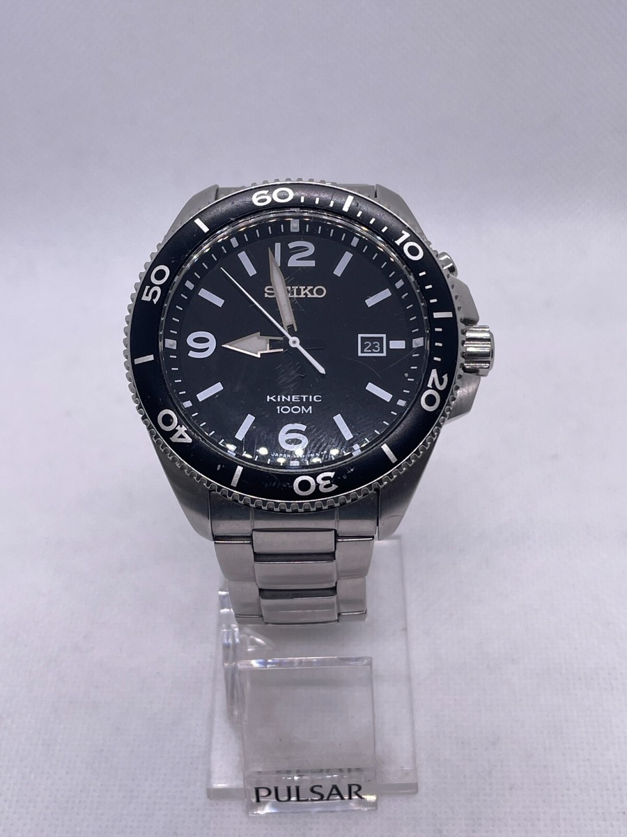 時計 SEIKO Kinetic Cal. 5M82 VINTAGE SEIKO KINETIC STAINLESS STEEL 5M82-0AY0 WATCH WRISTWATCH