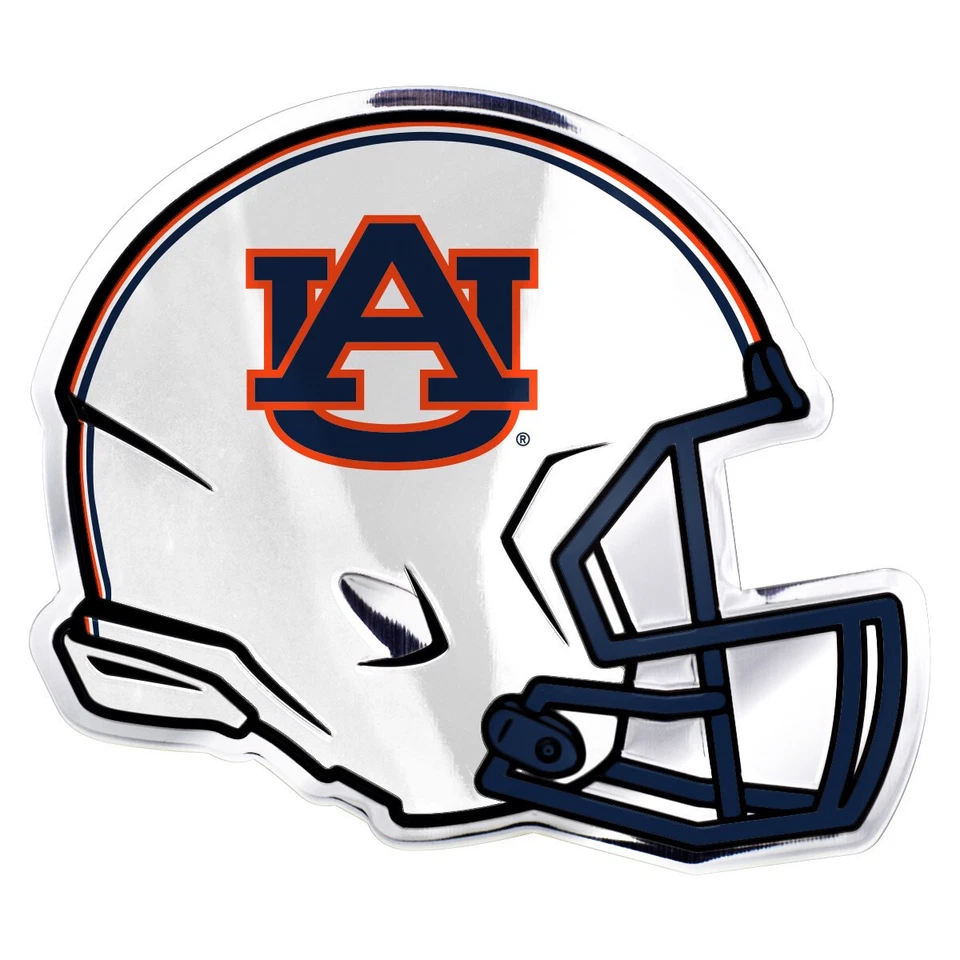 Low Profile Aluminum Football Helmet Decal Emblem NCAA Auburn Tigers - Image 2 of 4