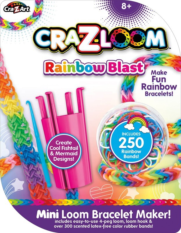 Cra-z-art Cra-z-loom Mini Loom Bracelet Maker Rainbow Blast