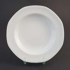 1 X Mitterteich Bavaria W.Germany Suppenteller ca. 22,5 cm weiß  Vintage
