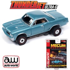 NEW Auto World Thunderjet 1964 Pontiac GTO - Aquamarine Poly HO Scale Slot Car