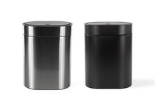 IKEA "BROGRUND" Abfalleimer mit Druckdeckel, 4 l, schwarz oder Edelstahl