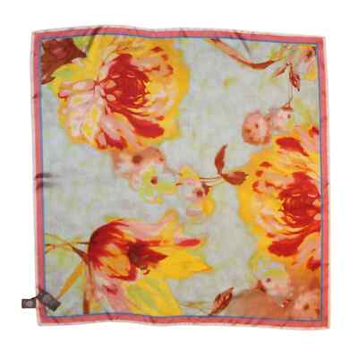 Vince Camuto 100% Silk Blooming Tropics 36'' Square Scarf #VC2346