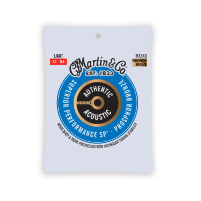 MARTIN GUITARS MA540 Authentic Acoustic SP  Guitar Strings 12-54, Light, 92/8