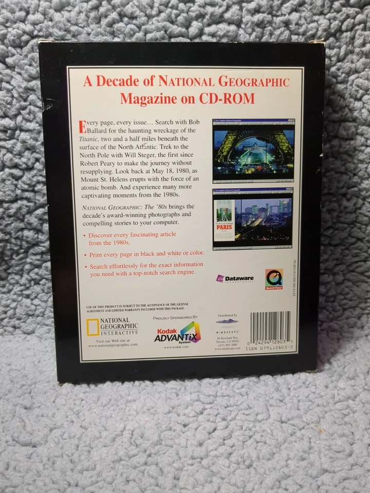 National Geographic: The 80's 3 CD-ROM Windows 98/95/3.1 & Macintosh - Image 2 of 4