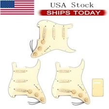 SSS Loaded Pickguard Alnico V Pickup Back Plate Set for Fender ST Stratocaster
