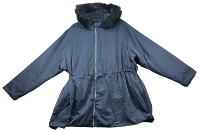 Long Fur Coats NEW Evans Avenue Womens Plus Size Lightweight Coat