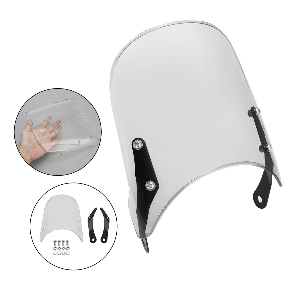 Windshield WindScreen fit for YAMAHA XSR 700 900 HONDA CB400 CB1100 CB1300 #3 — 第 4/4 张图片