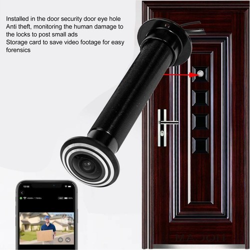 Door Eye Hole IP Camera 2MP Wide Angles 5G Dual Band WiFi APP Control 1.6mm - Picture 12 of 30