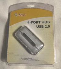 Q-Stor USB 2.0 4-Port High Speed Hub with USB Cable Model QU24WR