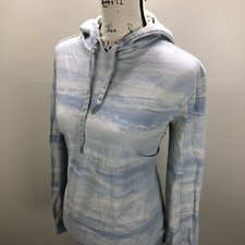 CALVIN KLEIN Pullover Long Sleeve Blue Hooded Sweatshirt Hoodie Women's Size M