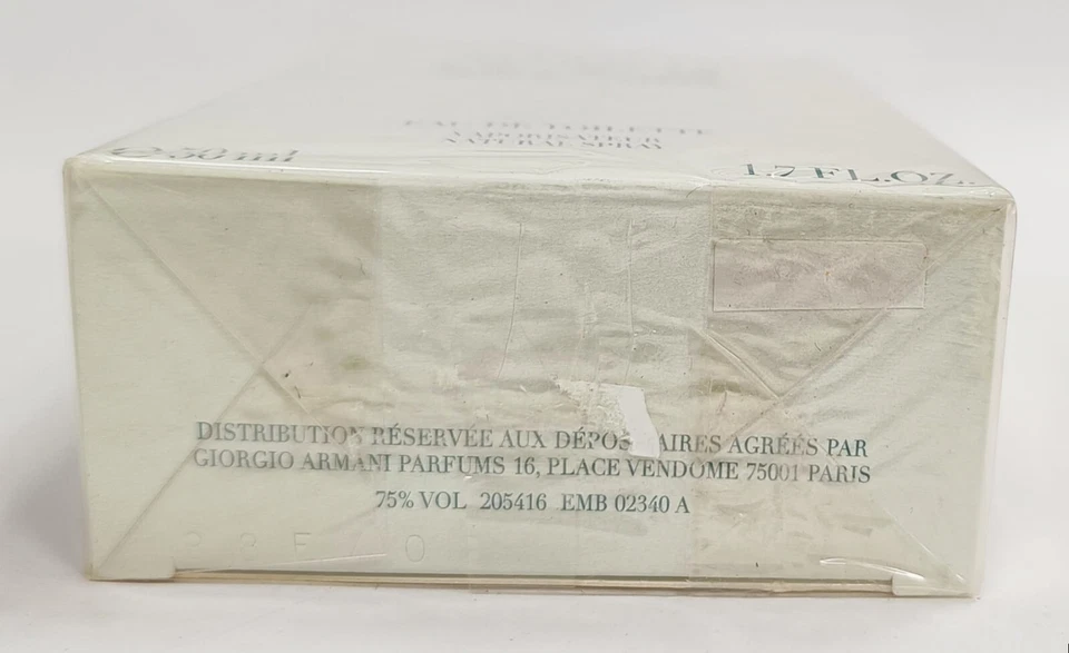 VINTAGE ACQUA DI GIO 50 ML FOR WOMAN GIORGIO ARMANI BATCH CODE  38E402 AÑO 2008 - Imagen 3 de 3