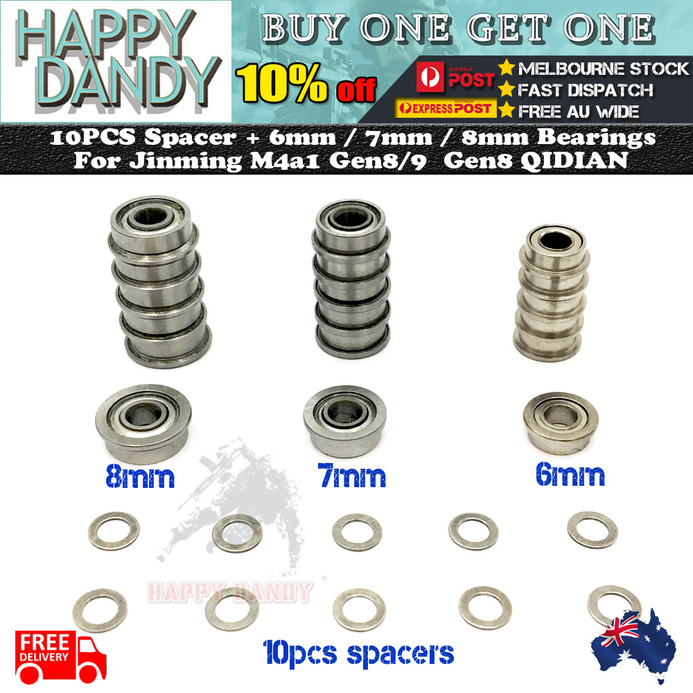 UPGRADE Gearbox Parts Spacers Bearings 6/7/8mmJinming Gen 8 J9 CYMA Gel