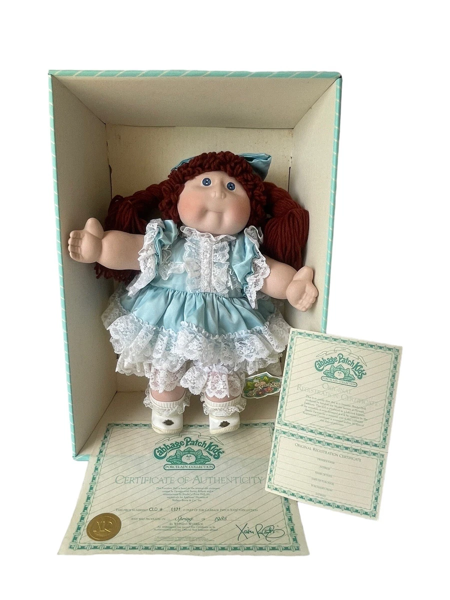 Porcelain cabbage patch dolls 1985 sales