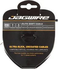 Jagwire Elite Ultra-Slick Shift Cable - 1.1 x 3100mm, Polished Stainless Steel,