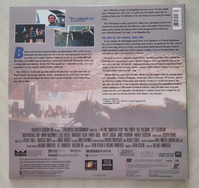 Independence Day Laserdisc Widescreen Edition THX Will Smith 2