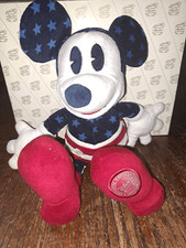 Disney Exclusive Patriotic Mickey Mouse Plush Stuffed Toy Collectible Americana