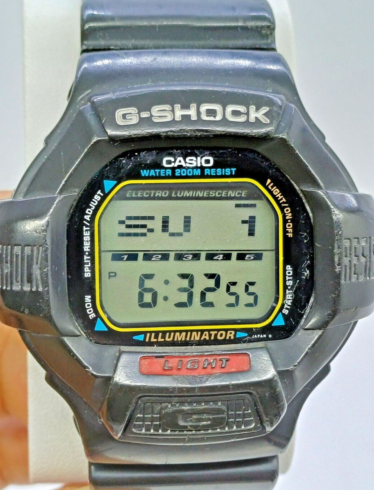 RARE VINTAGE CASIO G-SHOCK 1433 DW-8050 ILLUMINATOR WATCH JAPAN
