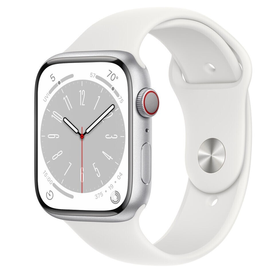 Apple Watch Series 8 GPS + Cellular Unlocked 41mm Silver Case S/M