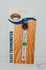 BETTA GLASS THERMOMETER. Tropical Aquarium Tank. RJ020