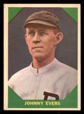 1960 Fleer Baseball Greats Baseball #57 Johnny Evers VG