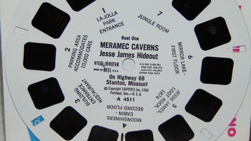3 CARRETE SAWYER'S VIEW-MASTER 1958 VINTAGE # 4511,4512,4513 MERANIC CAVERNS - Imagen 3 de 6