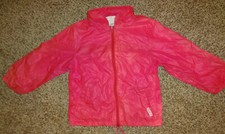 London Fog Kids Youth Zip Up Jacket Coat Hoodie Hood Pink Size Medium MED 5-6