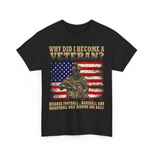 Veteran's Day American Flag Shirt, Why Did I Become A Veteran T-Shirt