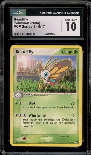 Pokemon Beautifly POP Series 1 #6 CGC 10 Gem Mint