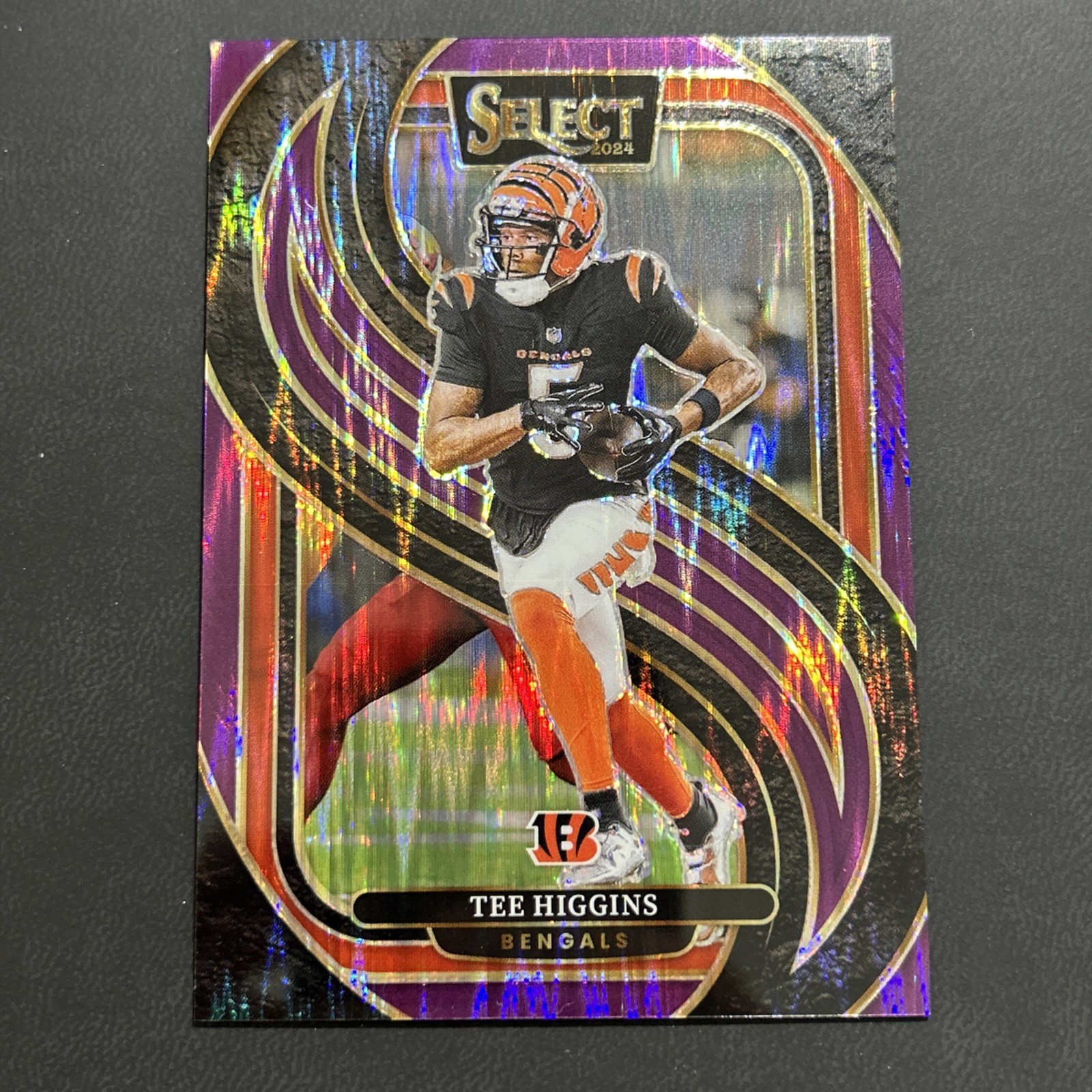 2024 Panini Select - Premier Level Tee Higgins #193 Purple Shock Prizm /360