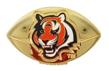 Cincinnati Bengals NFL Golden Football Logo Pin
