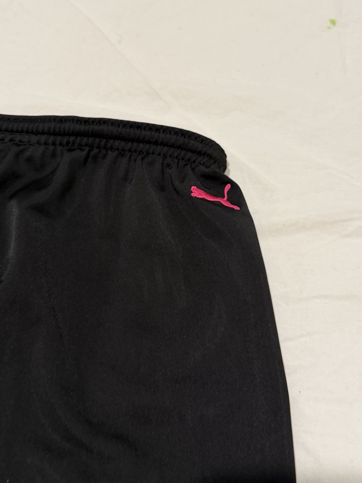 PUMA Women’s Athletic Running Shorts Black Pink Drawstring Size L thumbnail 7