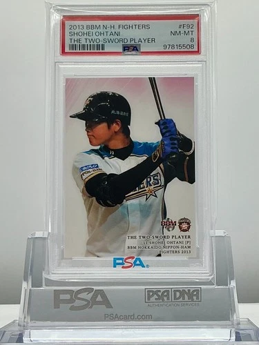 SHOHEI OHTANI 2013BBM THE TWO-SWORD PLAYER #F92 ROOKIE CARD! PSA8! LOWPOP!