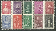 MONACO B61-70 MNH MINT LIGHT HINGE ROYALS SCV 4.50