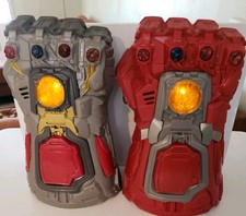 Infinity Gauntlet Glove Set Avengers Endgame Red Grey Light Up Sounds Thanos
