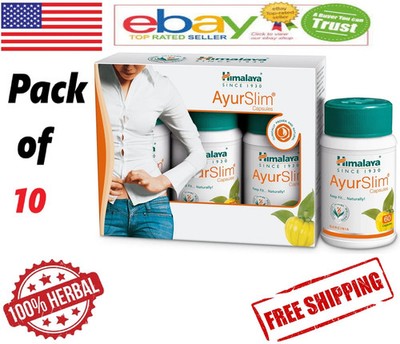 10X AYURSLIM Himalaya 60 Caps Each With Long Expiry & Free Shipping