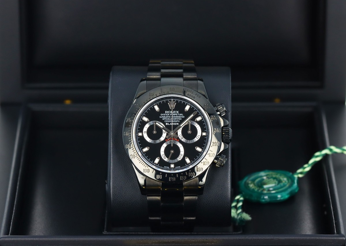 Rolex Daytona Blaken Stealth Black DLC XXII 116520 Limited 50