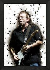 Eric Clapton Framed Wall Art Poster Canvas Print Picture