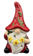 1 Pc Ceramic Gnome Christmas Valentines 10" Tall Decoration